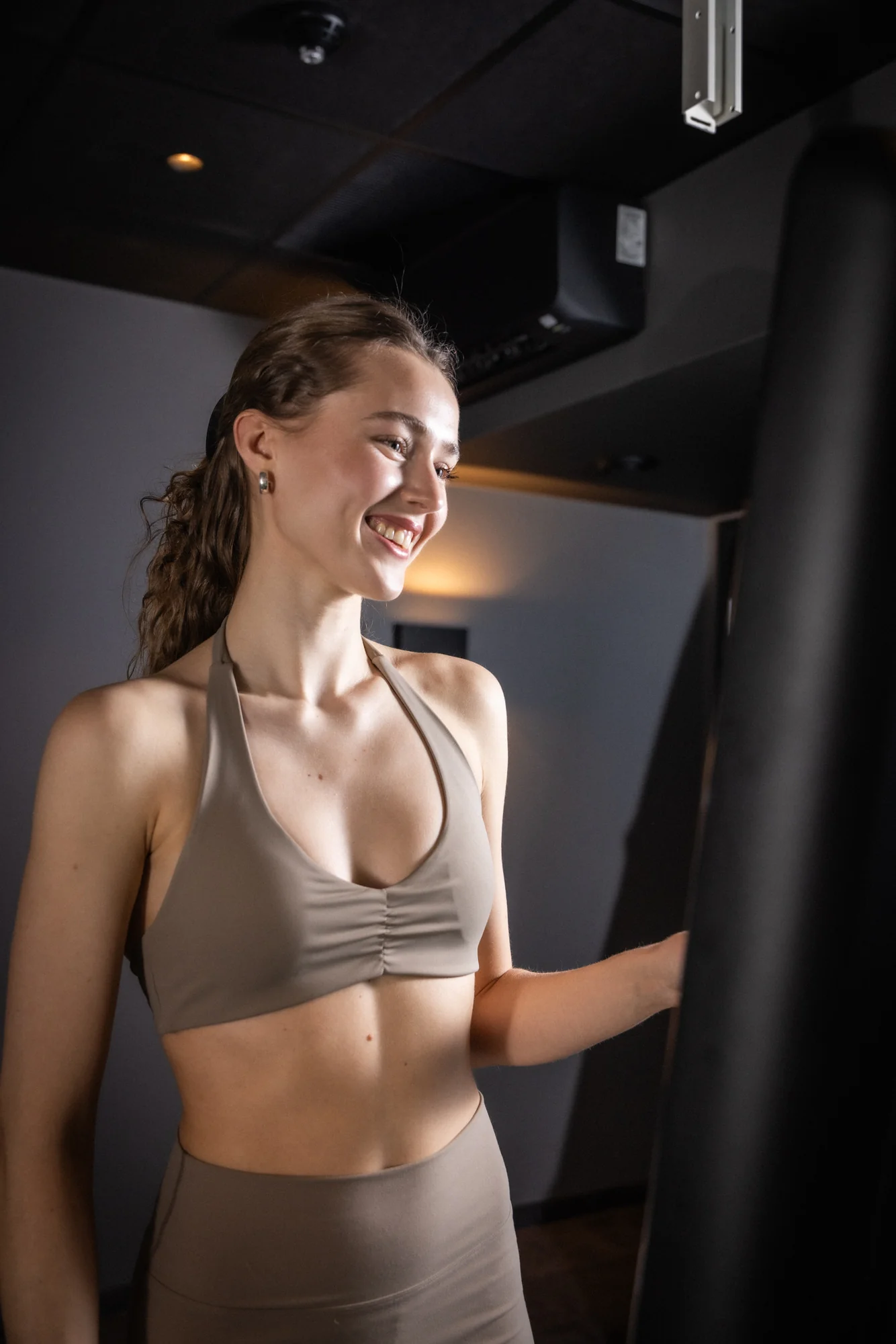 Tuva Sandok ved Technogym Checkup-stasjonen