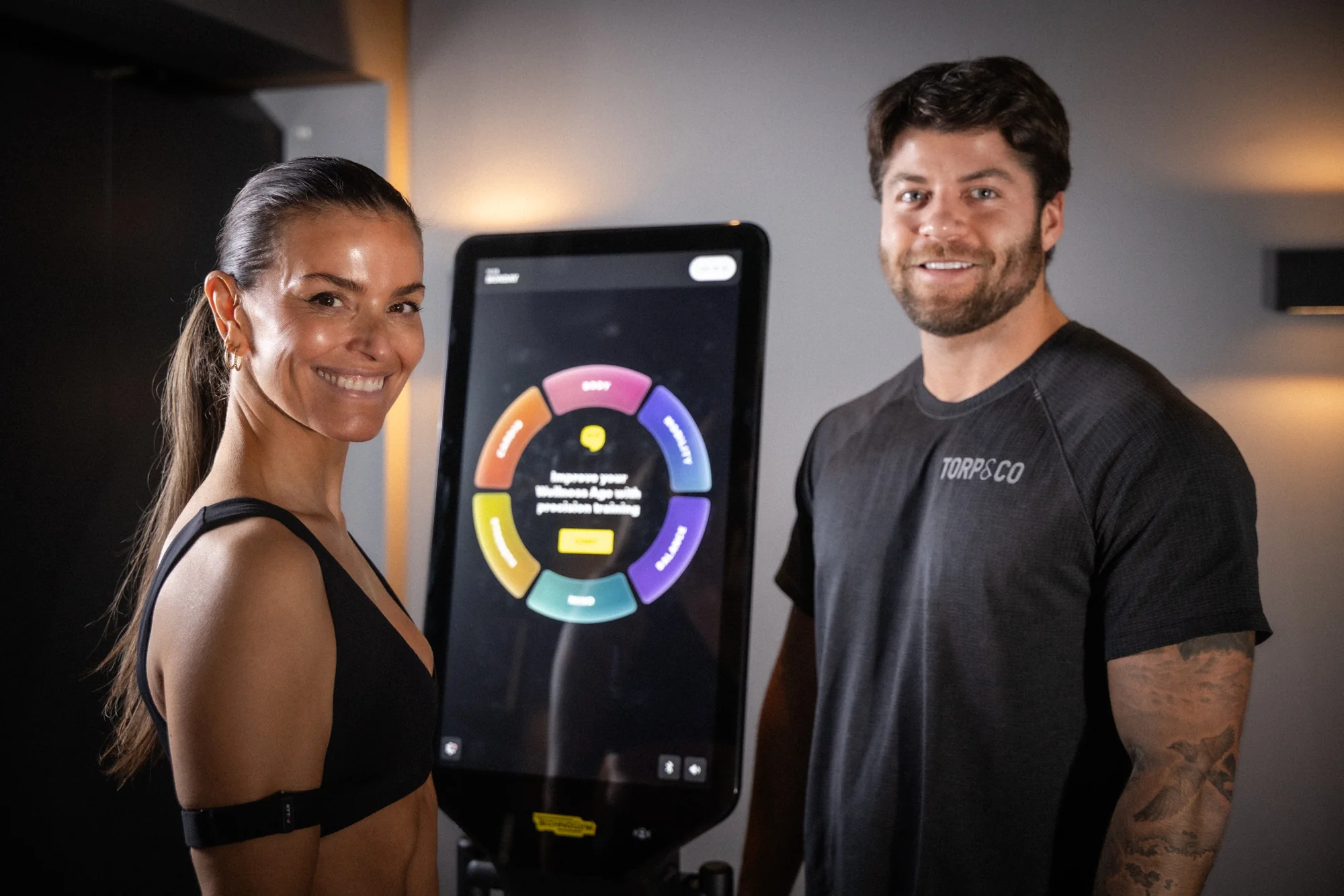 Technogym Checkup-maskinen i bruk hos Torp&Co